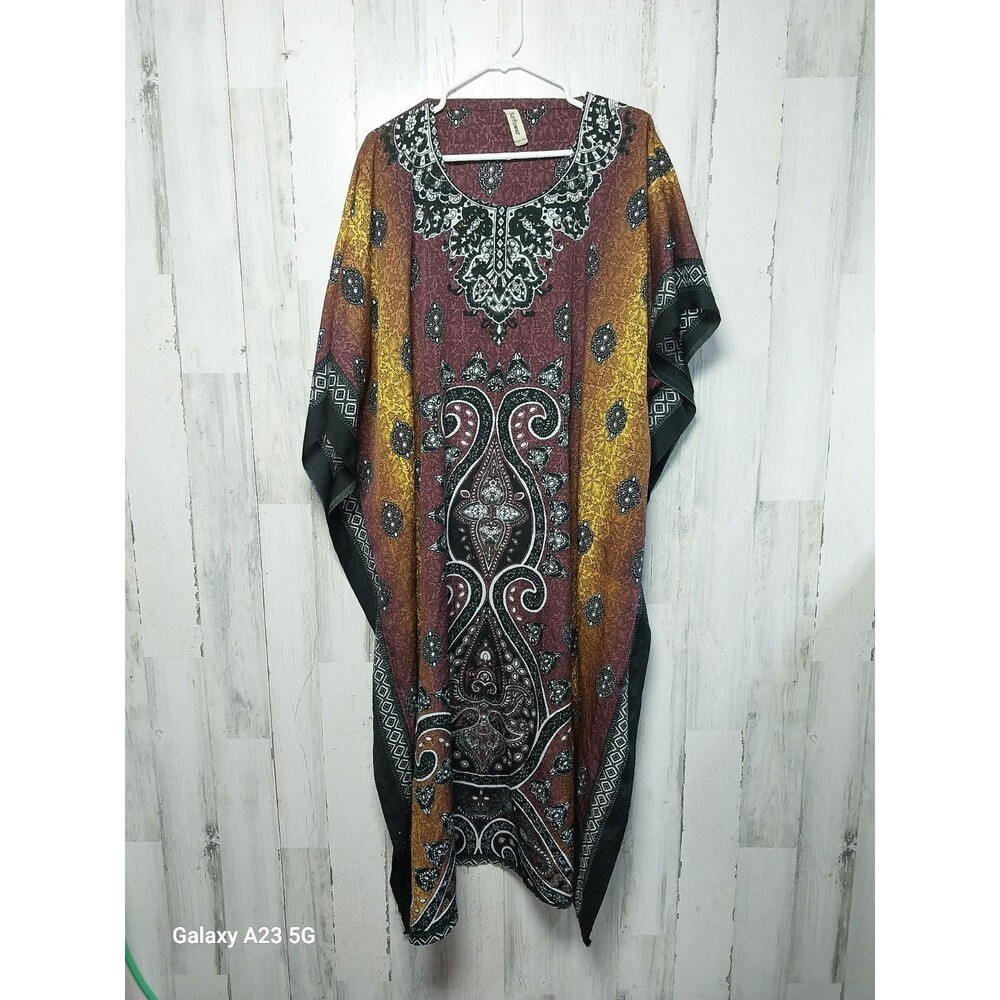 Women's Dress Caftan by Sunflower. Free Size Multicolor